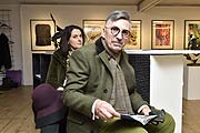 Anwältin Christiane Mocker, Tobias Graf von Woitzik und Barkovice im "Kuhaus" @„Kunst-Wochenende auf dem Lande“ - Präsentation der Kunstwirte 2020 @„Kunst-Wochenende auf dem Lande“ - Präsentation der Kunstwirte 2020 im Hotel Alpenhof und weiteren Lokalitäten in Murnau am 07.03.2020 / Foto: BrauerPhotos / S.Brauer